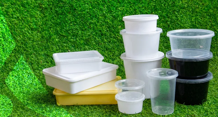 Plastic Round Containers, Round Cups & Rectangular Box